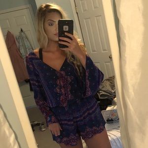 american eagle boho romper
